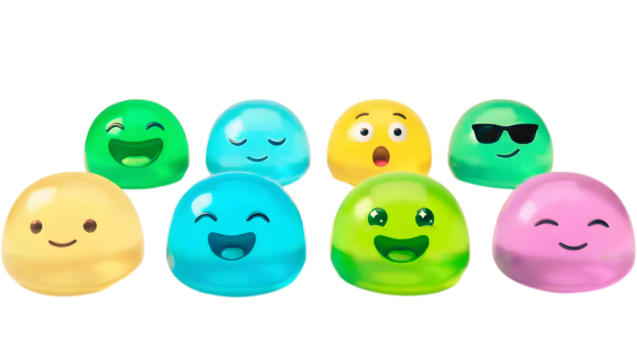 The Gloop Gang - A family of cute colorful slime characters with different personalities